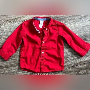 Red Kids Button-Up Shirt H&M